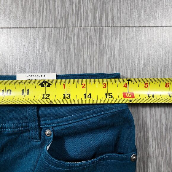 INC Jeans Womens Sz 6 Blue/Green Skinny Leg Regular Fit Mid Rise Stretch Denim - Picture 5 of 7